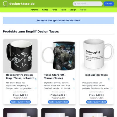 Screenshot design-tasse.de