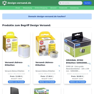 Screenshot design-versand.de