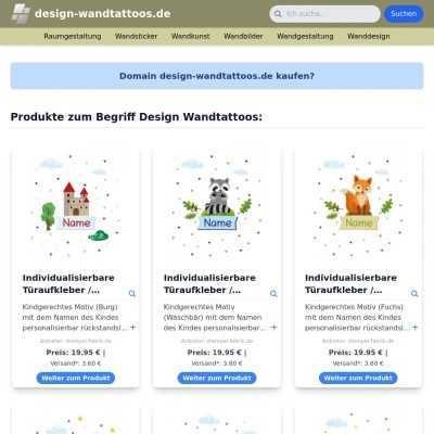 Screenshot design-wandtattoos.de