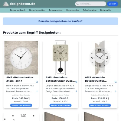 Screenshot designbeton.de