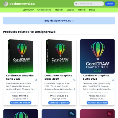 Screenshot designcrowd.eu