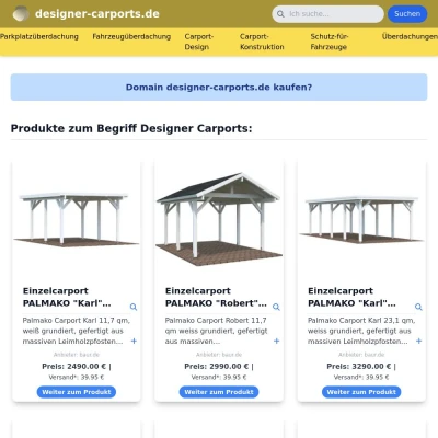 Screenshot designer-carports.de