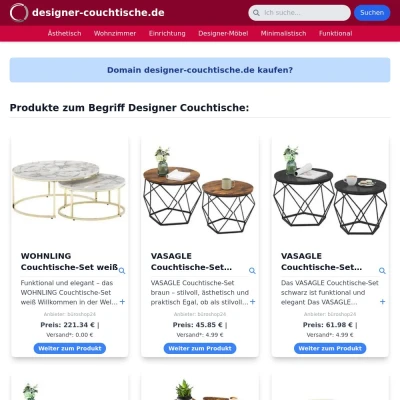 Screenshot designer-couchtische.de