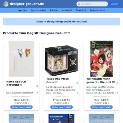 Screenshot designer-gesucht.de