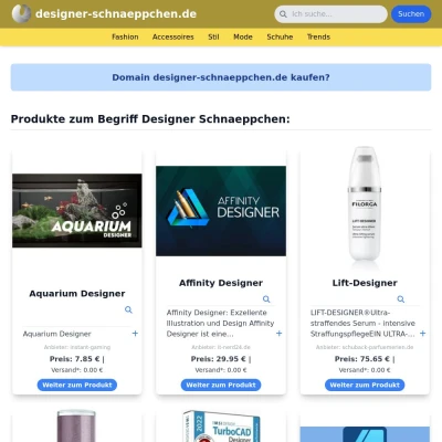 Screenshot designer-schnaeppchen.de