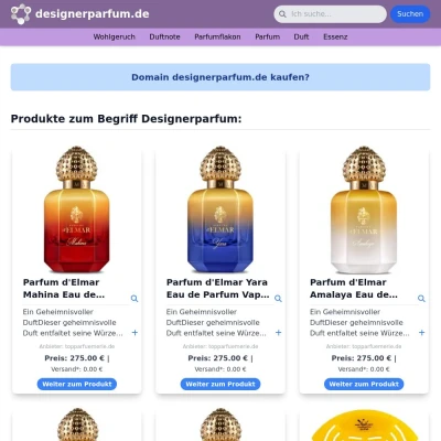 Screenshot designerparfum.de