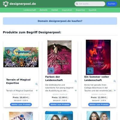 Screenshot designerpool.de