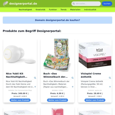 Screenshot designerportal.de