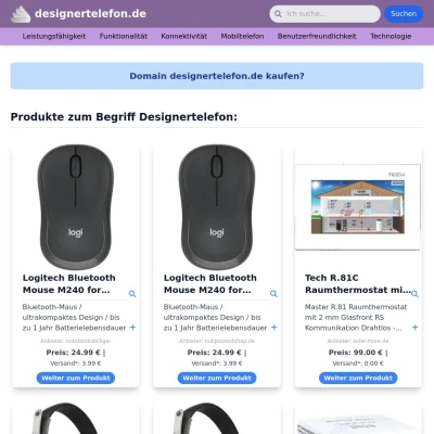 Screenshot designertelefon.de