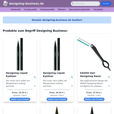 Screenshot designing-business.de