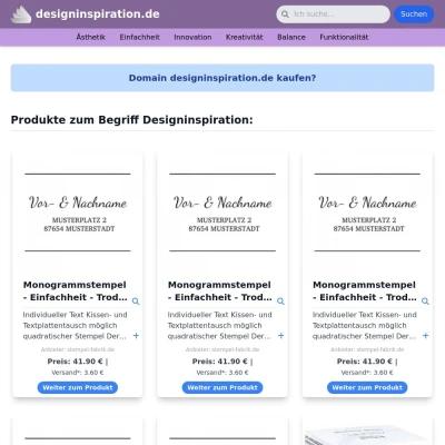 Screenshot designinspiration.de