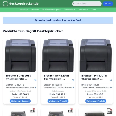 Screenshot desktopdrucker.de