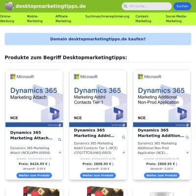 Screenshot desktopmarketingtipps.de