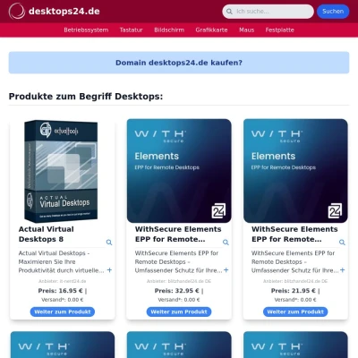 Screenshot desktops24.de
