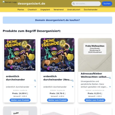 Screenshot desorganisiert.de