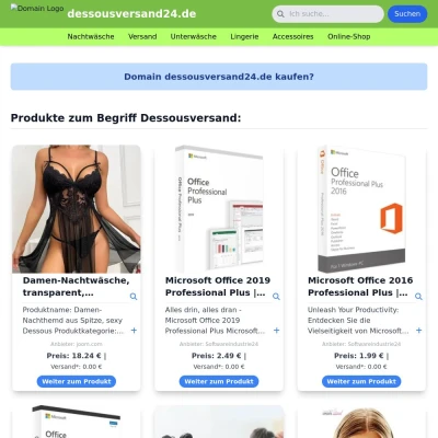 Screenshot dessousversand24.de