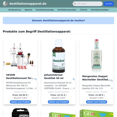 Screenshot destillationsapparat.de