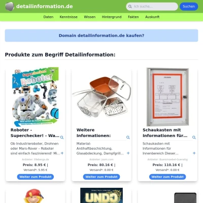 Screenshot detailinformation.de