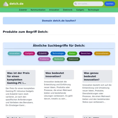 Screenshot detch.de