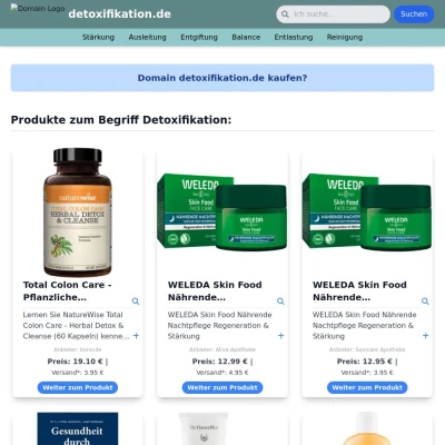 Screenshot detoxifikation.de