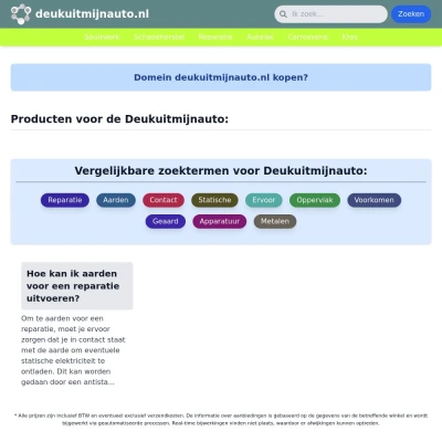 Screenshot deukuitmijnauto.nl