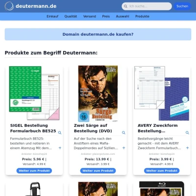 Screenshot deutermann.de