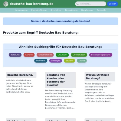 Screenshot deutsche-bau-beratung.de