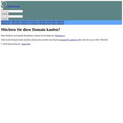 Screenshot deutsche-bus.de