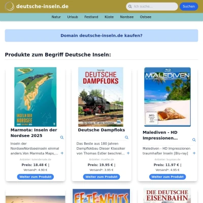 Screenshot deutsche-inseln.de