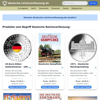 Screenshot deutsche-reichsverfassung.de