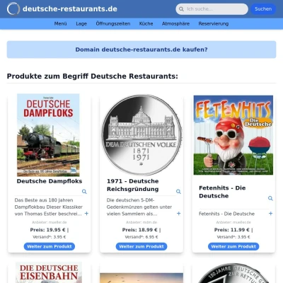 Screenshot deutsche-restaurants.de