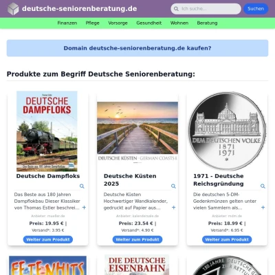 Screenshot deutsche-seniorenberatung.de