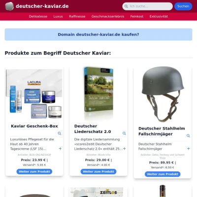 Screenshot deutscher-kaviar.de