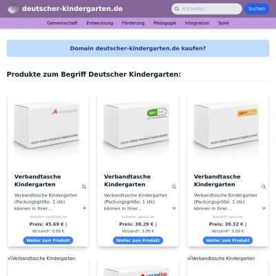 Screenshot deutscher-kindergarten.de