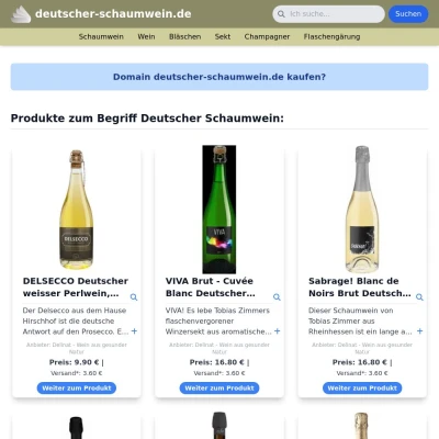 Screenshot deutscher-schaumwein.de