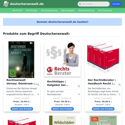 Screenshot deutscheranwalt.de