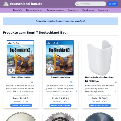 Screenshot deutschland-bau.de