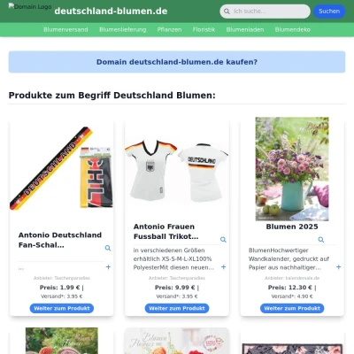 Screenshot deutschland-blumen.de