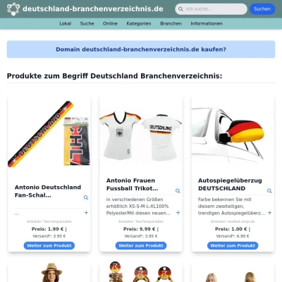 Screenshot deutschland-branchenverzeichnis.de