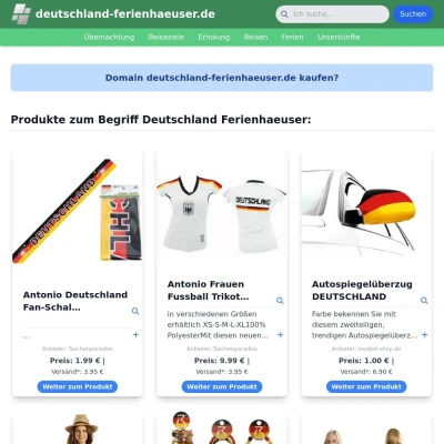 Screenshot deutschland-ferienhaeuser.de