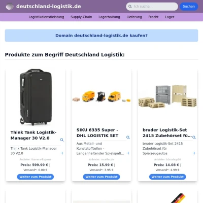 Screenshot deutschland-logistik.de