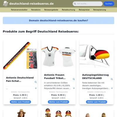 Screenshot deutschland-reisebueros.de