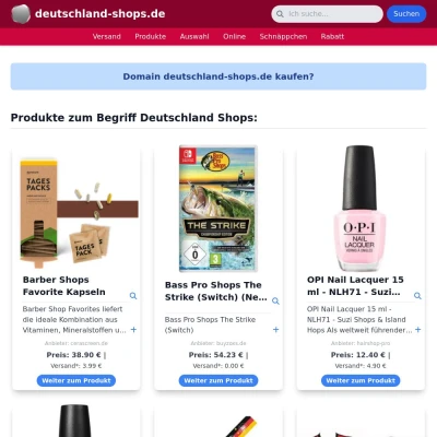 Screenshot deutschland-shops.de