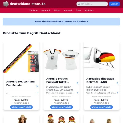 Screenshot deutschland-store.de