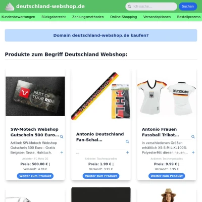 Screenshot deutschland-webshop.de