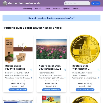 Screenshot deutschlands-shops.de