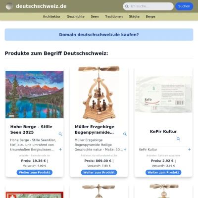 Screenshot deutschschweiz.de