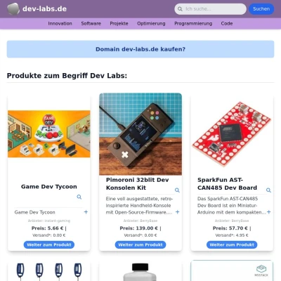 Screenshot dev-labs.de