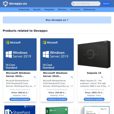 Screenshot devapps.eu