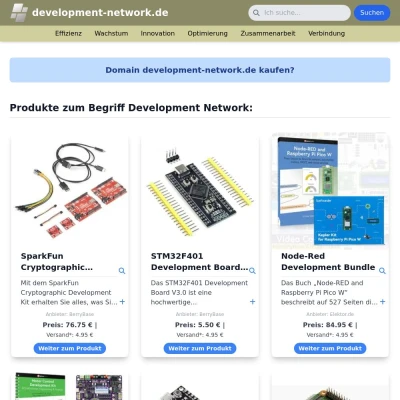 Screenshot development-network.de